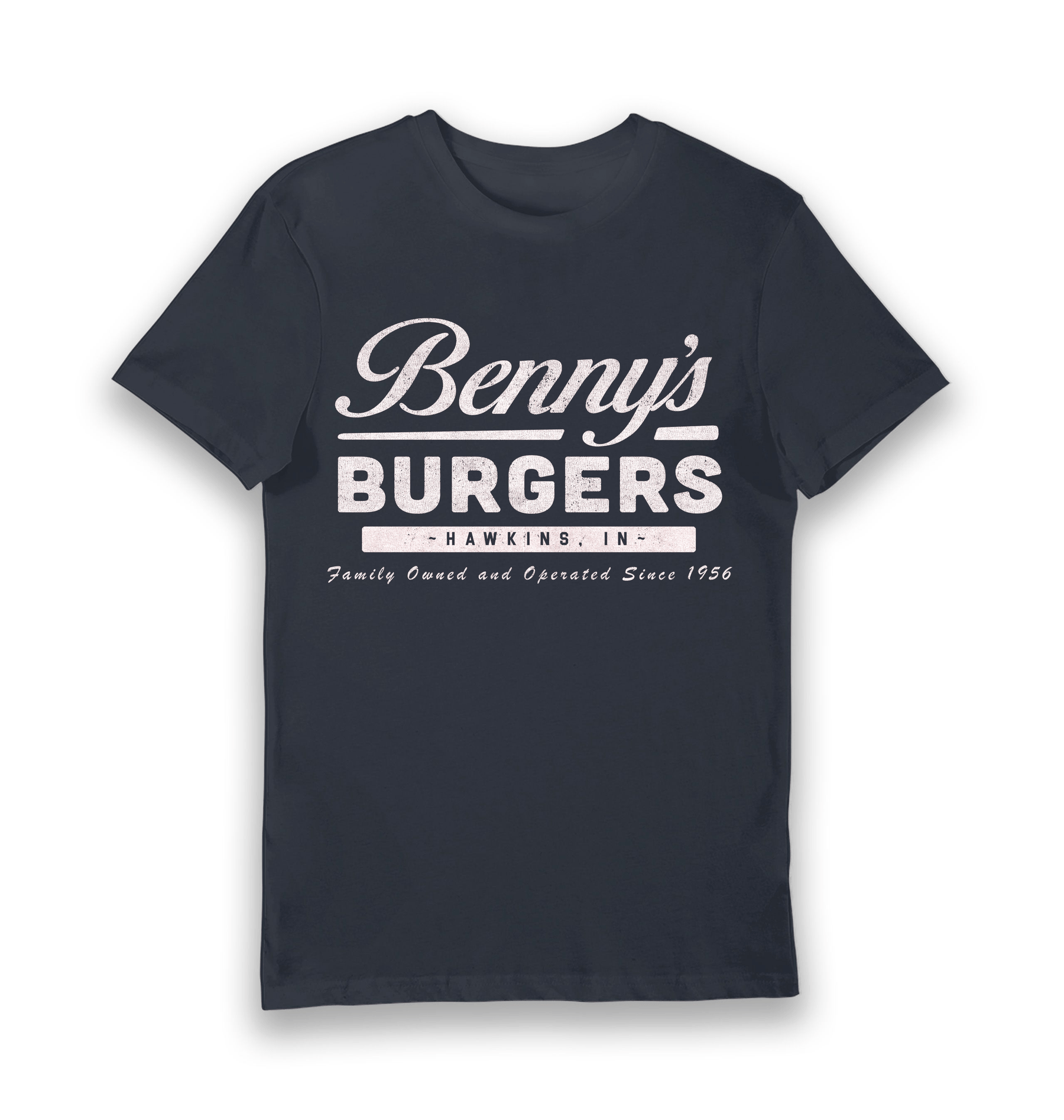 Navy Printed T-shirt Front
