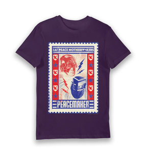 Purple Printed T-shirt Front