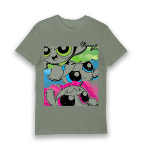 Khaki Printed T-shirt Front