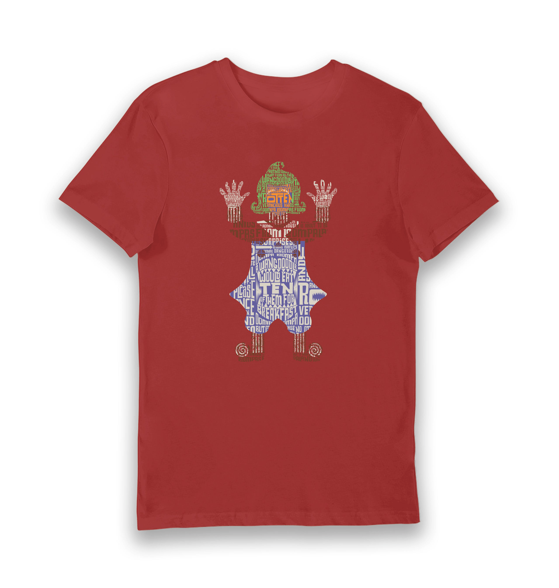 Red Printed T-shirt Front