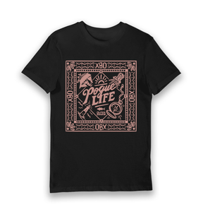 Black Printed T-shirt Front