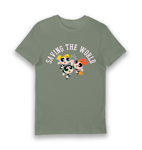 Khaki Printed T-shirt Front