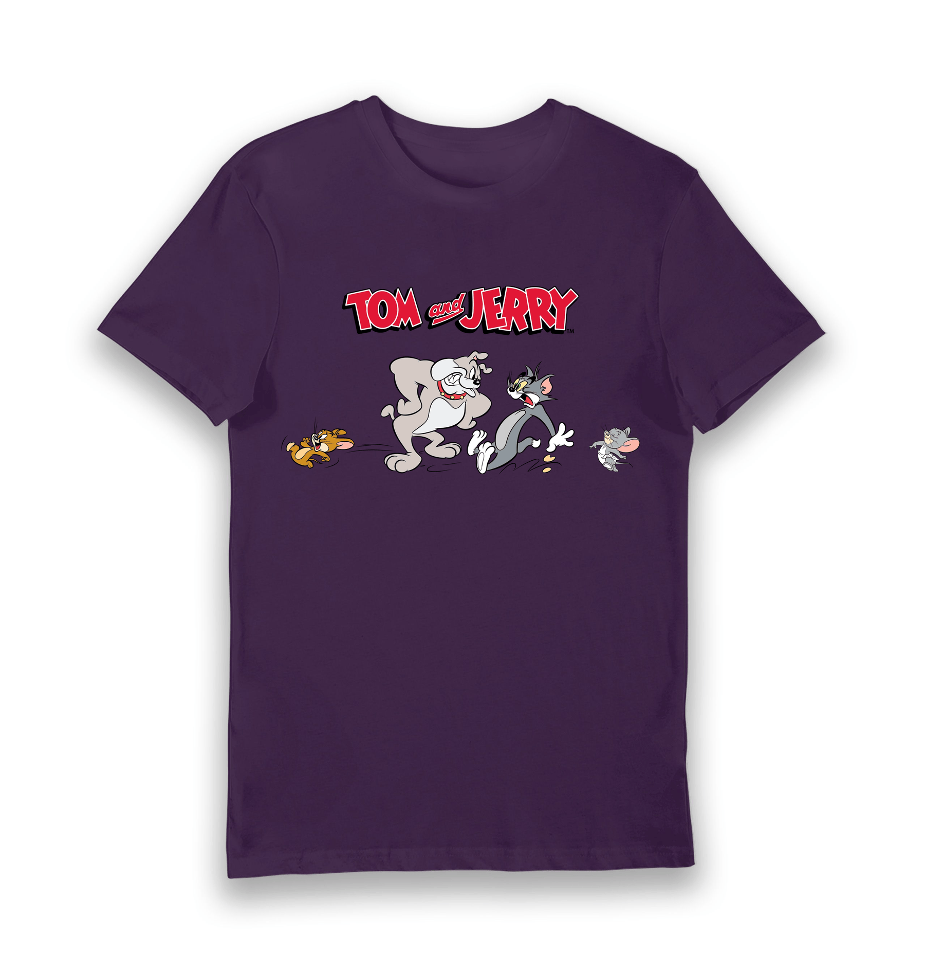 Purple Printed T-shirt Front