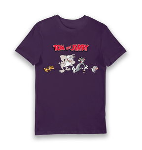 Purple Printed T-shirt Front