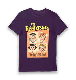 Purple Printed T-shirt Front