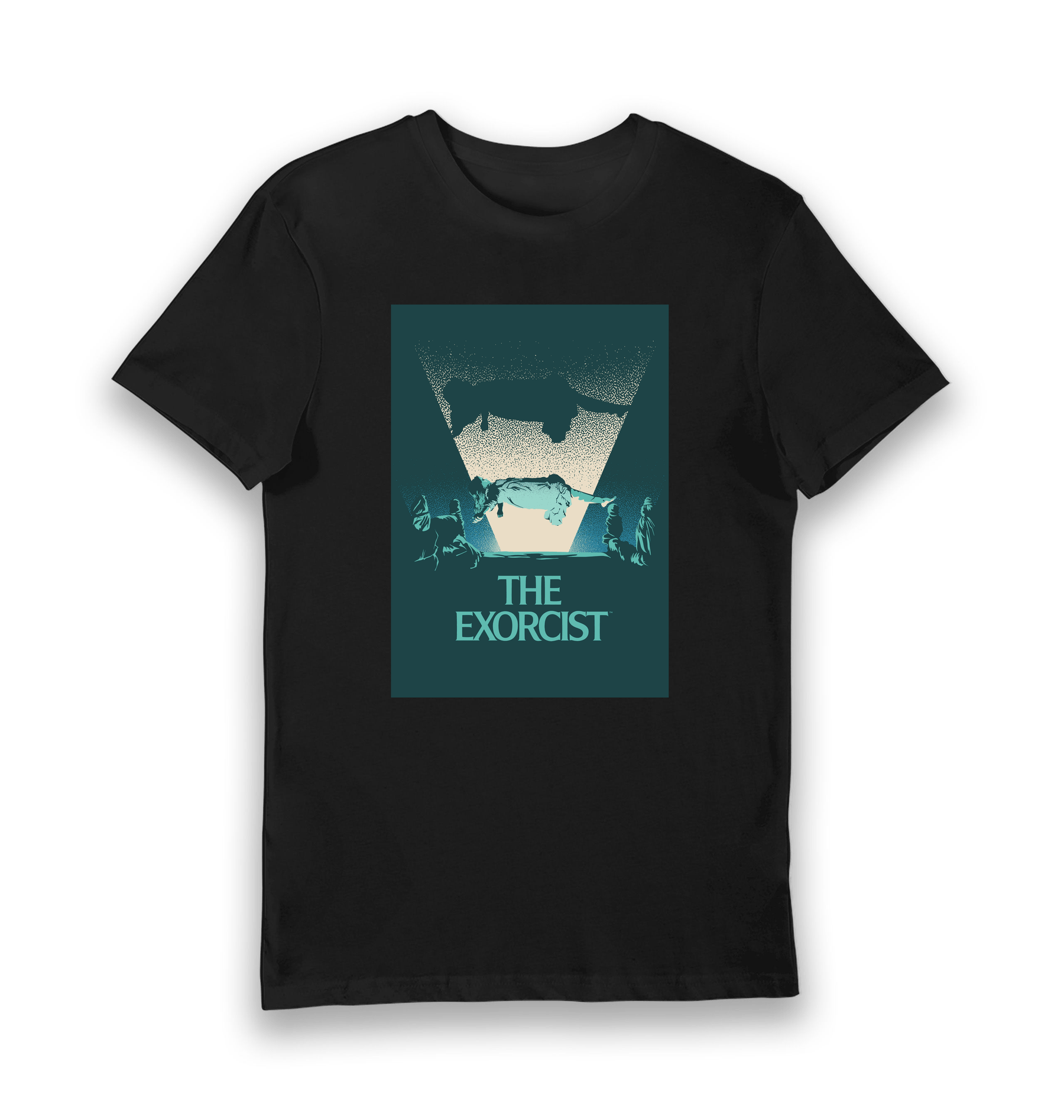 Black Printed T-shirt Front