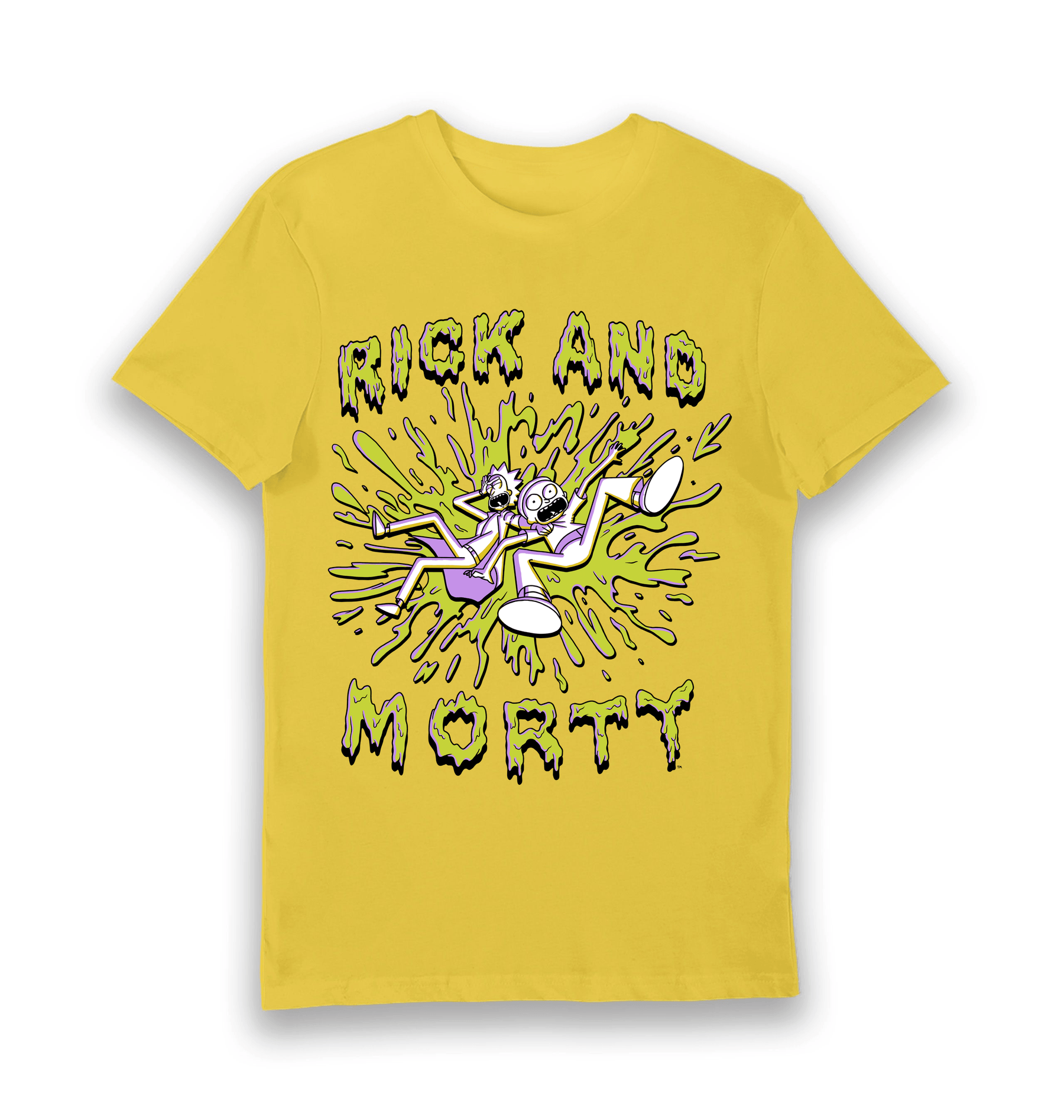 Yellow Printed T-shirt Front
