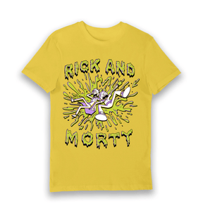 Yellow Printed T-shirt Front
