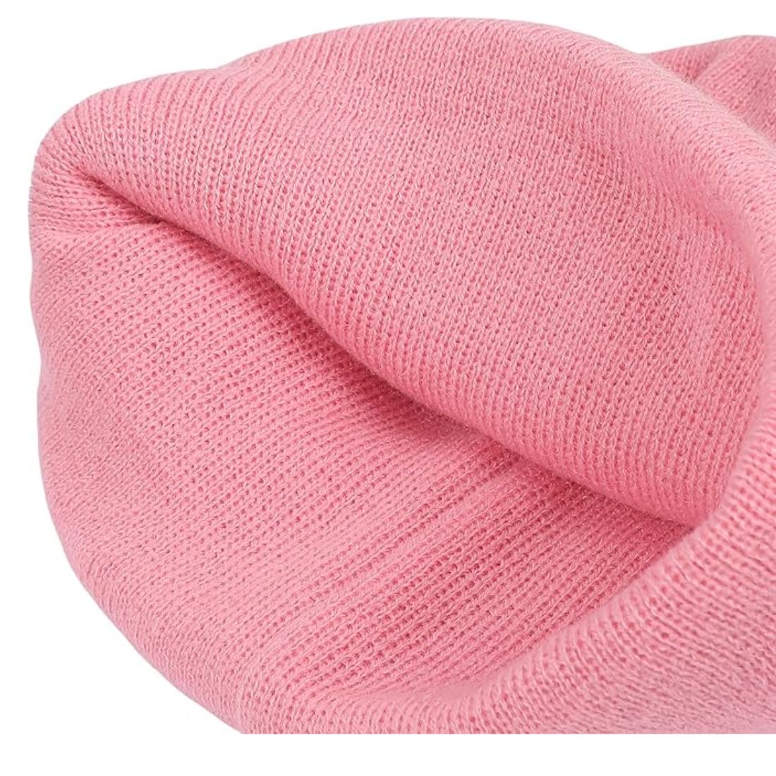 Hello Kitty Embroidered Cuff Beanie - Pink