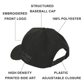 Bioworld Batman Baseball Snapback Cap with Logo - Official Licensed DC Comics Merch