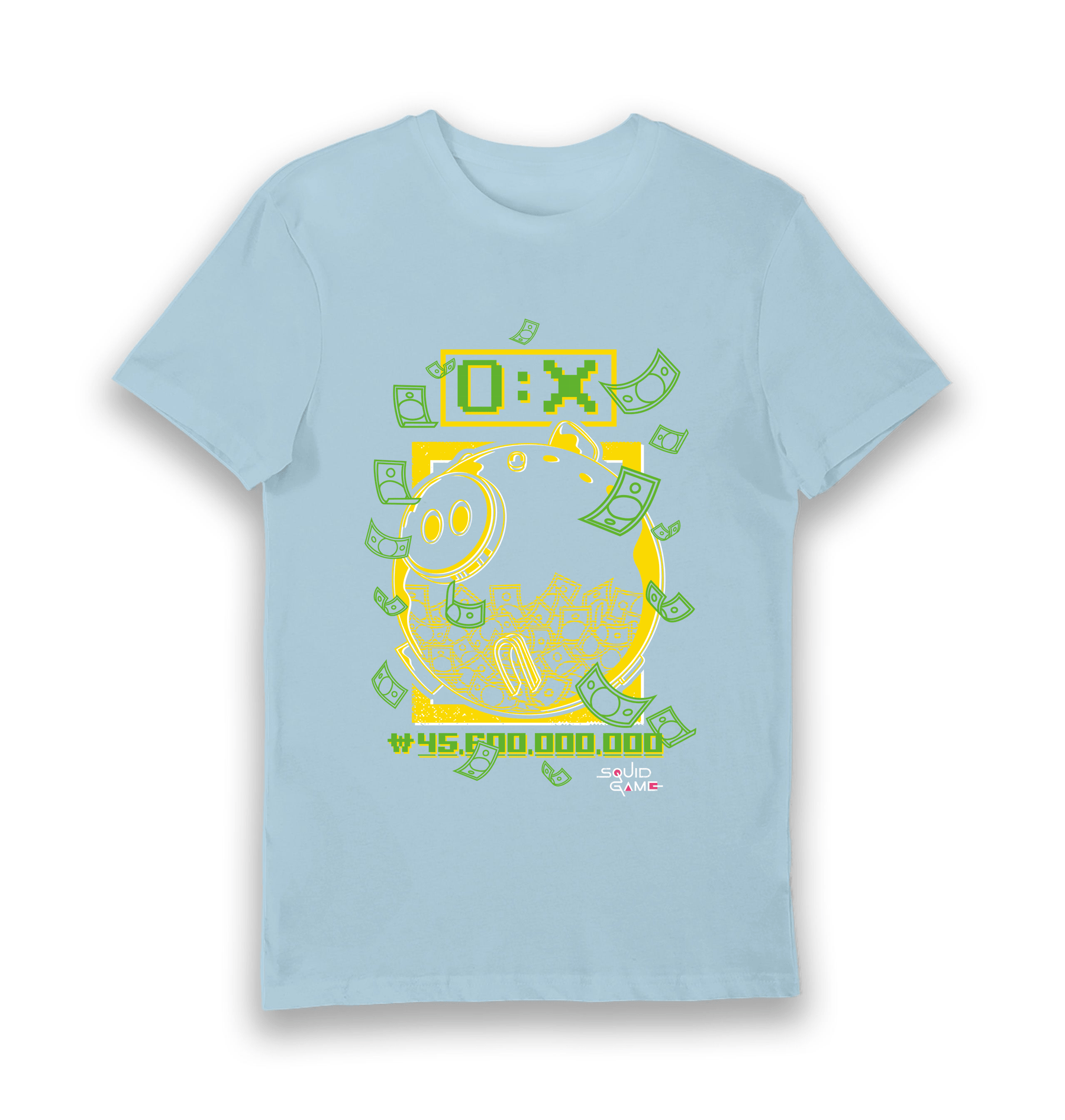 Light Blue Printed T-shirt Front