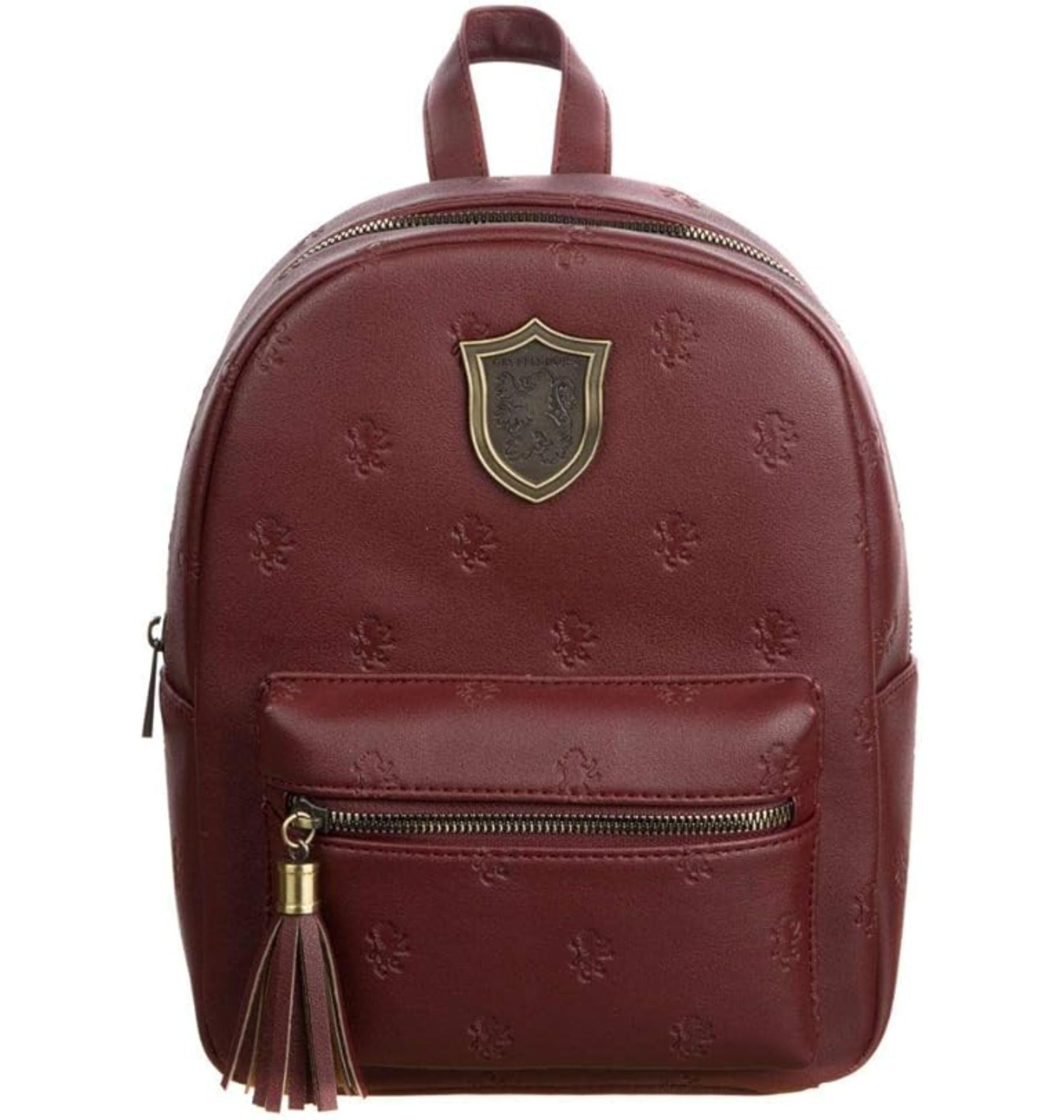 Burgundy Backpacks Front