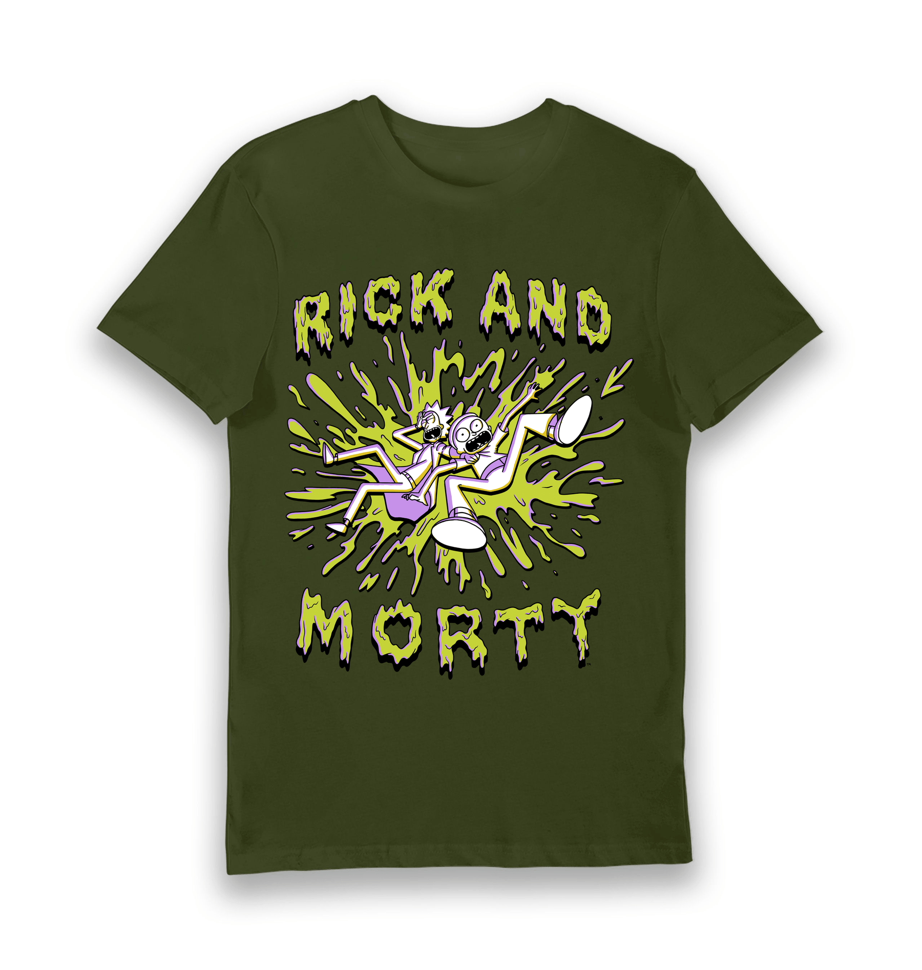 Forest Green Printed T-shirt Front