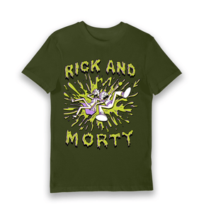Forest Green Printed T-shirt Front