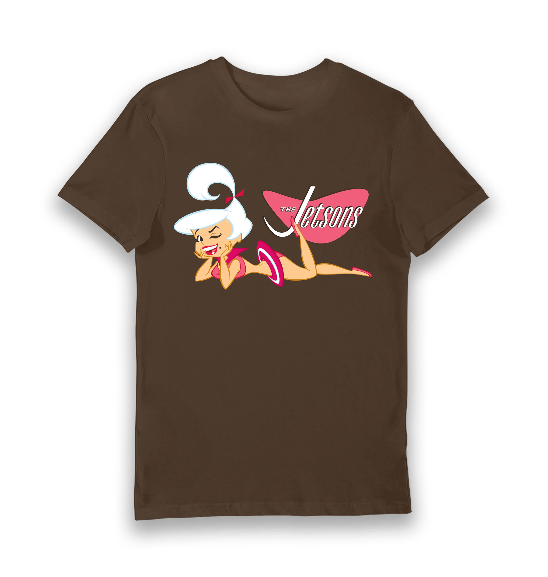 Brown Printed T-shirt Front