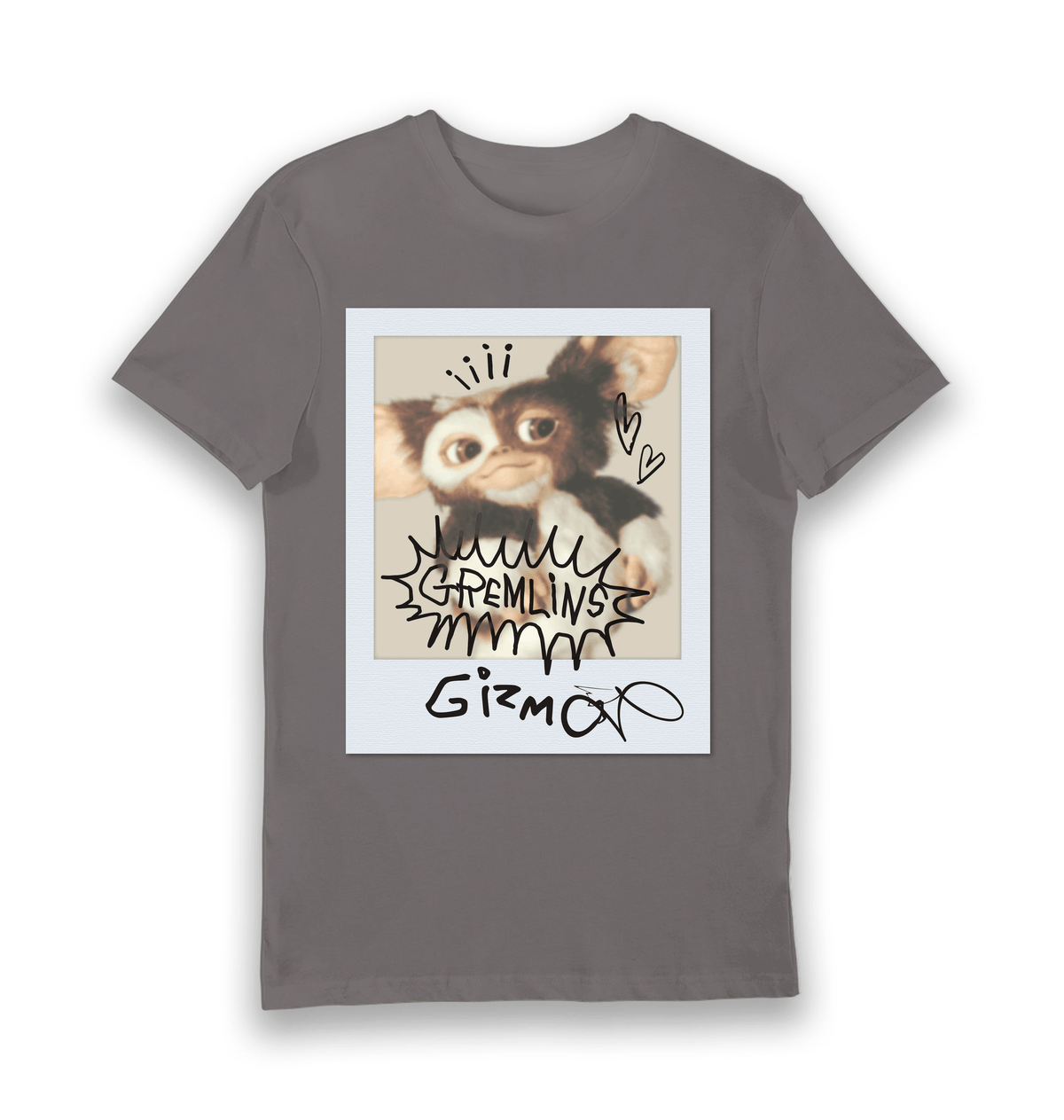 Charcoal Printed T-shirt Front