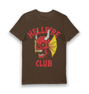 Brown Printed T-shirt Front