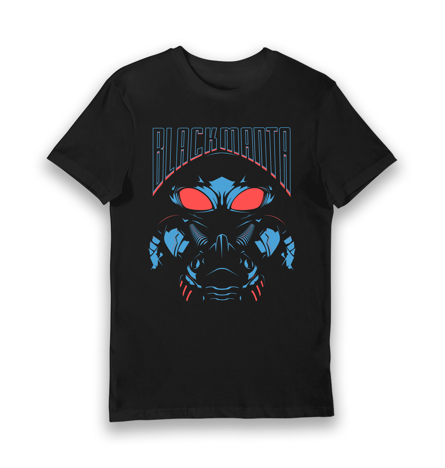 Black Printed T-shirt Front