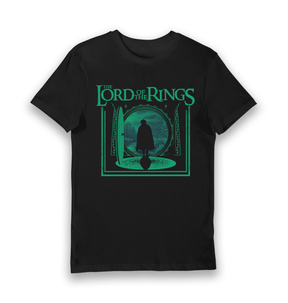 Black Printed T-shirt Front