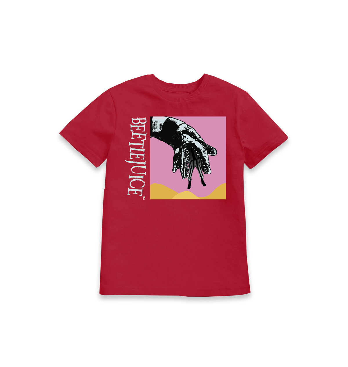 Red Printed Kids T-Shirt Front