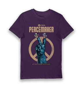Purple Printed T-shirt Front
