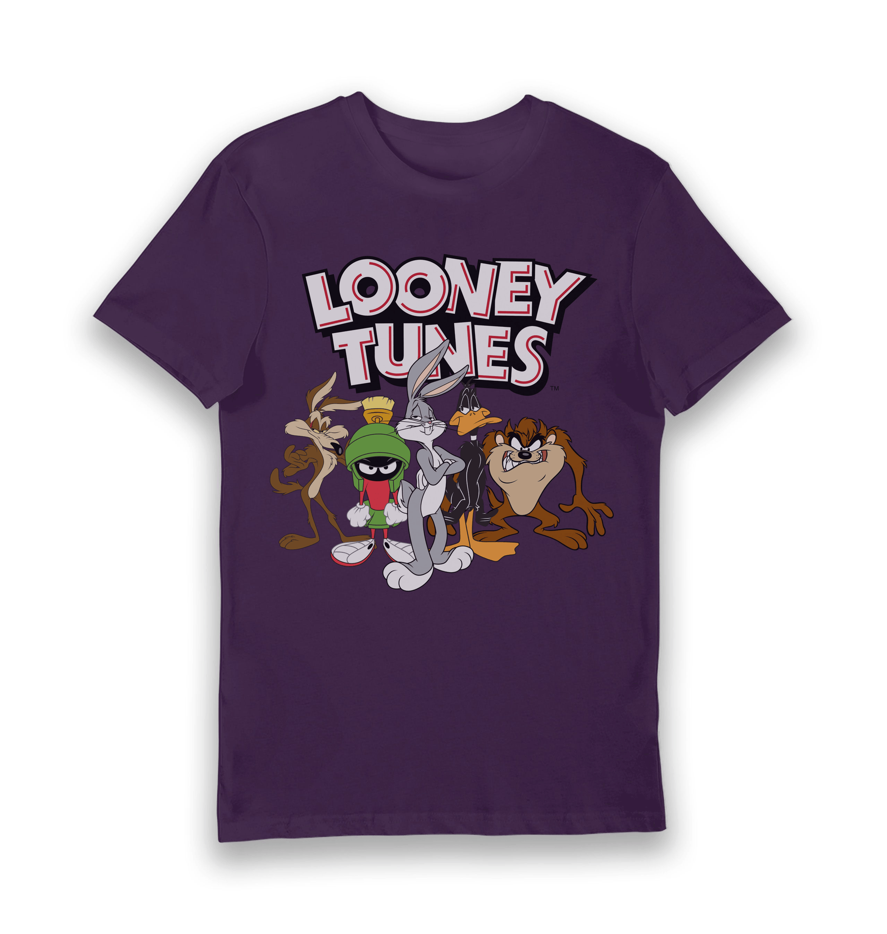 Purple Printed T-shirt Front