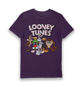 Purple Printed T-shirt Front