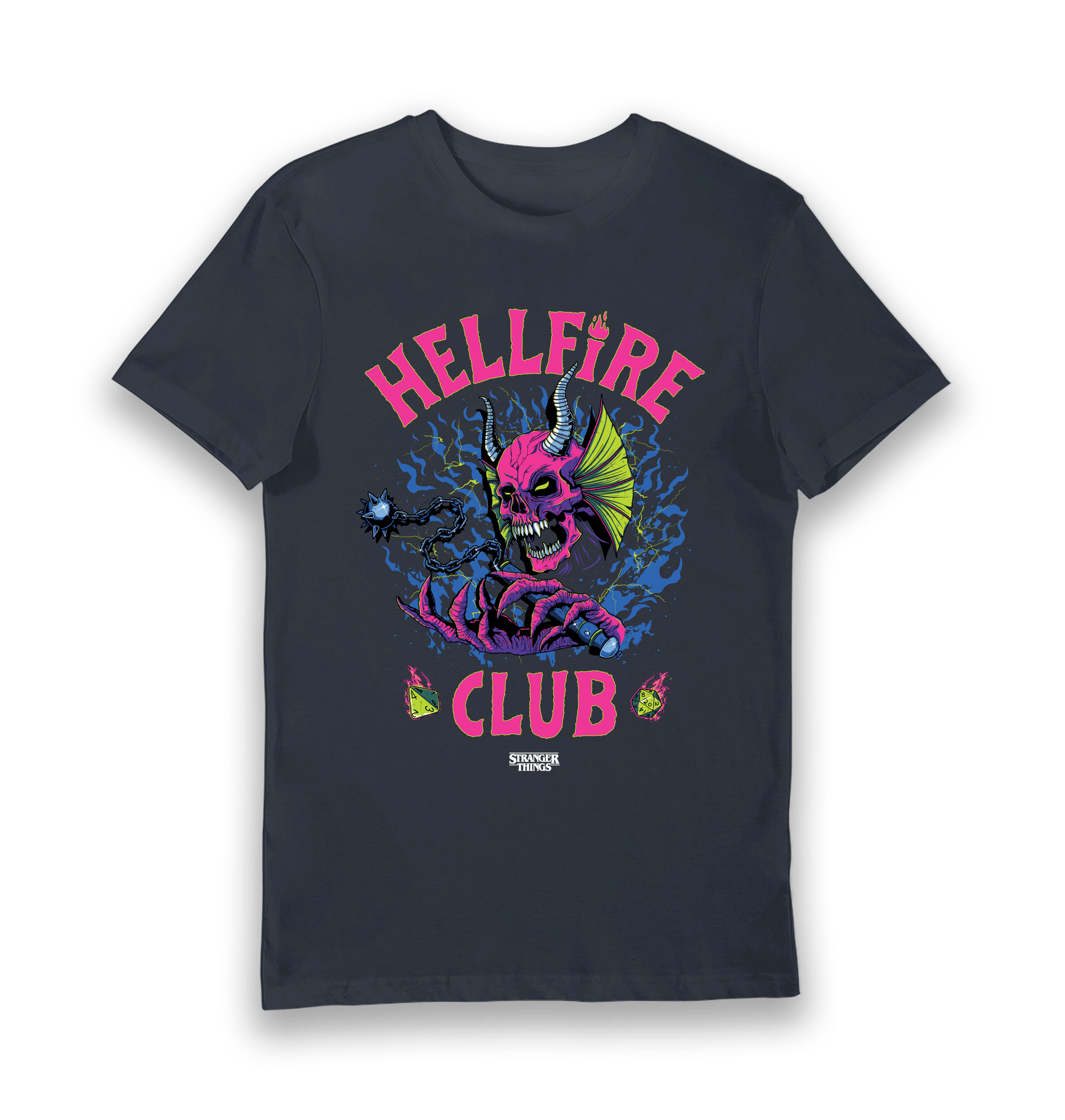 Navy Printed T-shirt Front