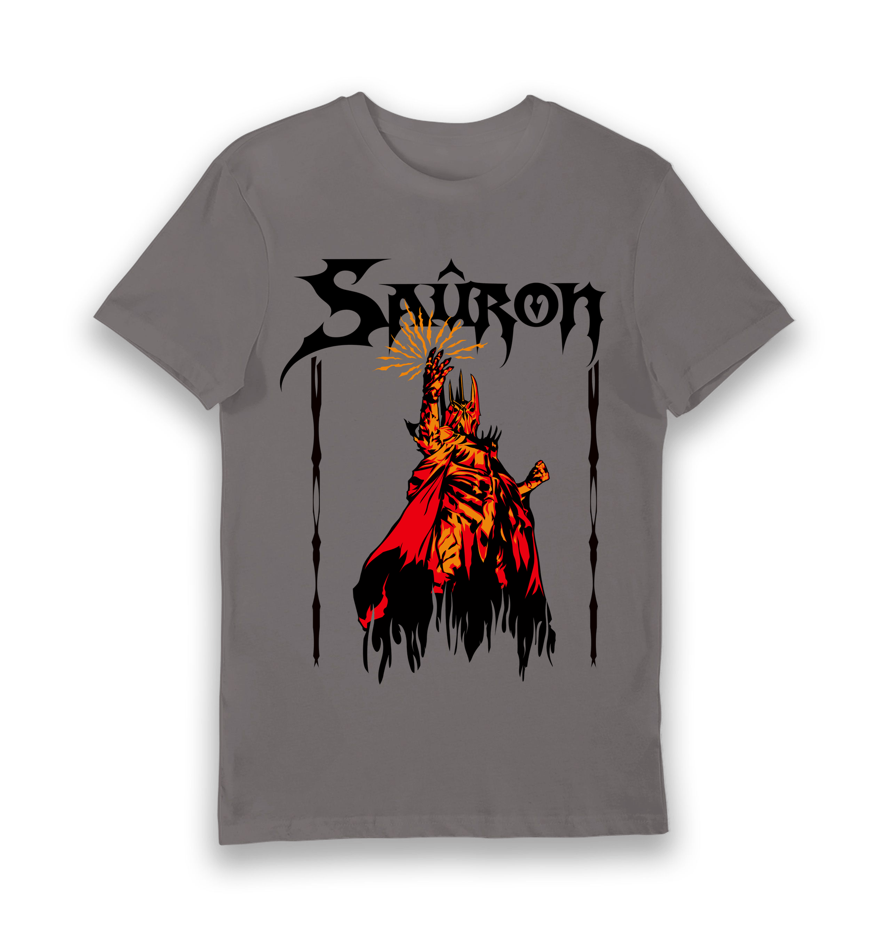 Charcoal Printed T-shirt Front