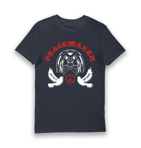 Navy Printed T-shirt Front