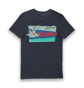 Navy Printed T-shirt Front