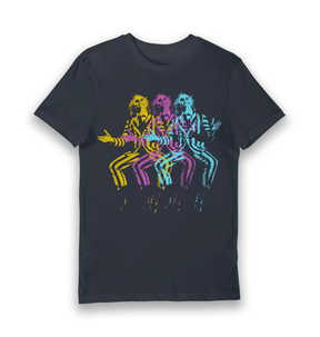 Navy Printed T-shirt Front