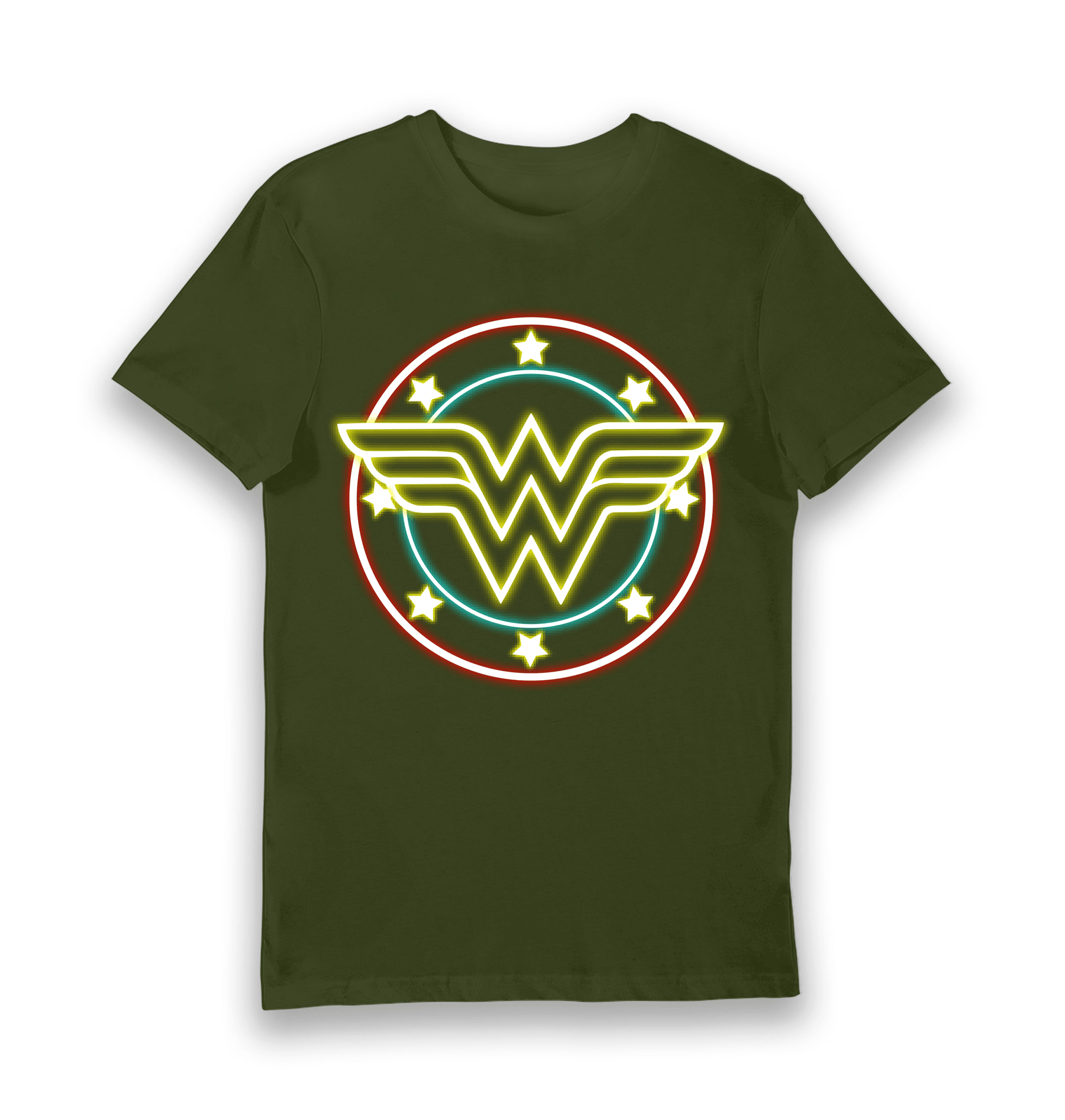 Forest Green Printed T-shirt Front