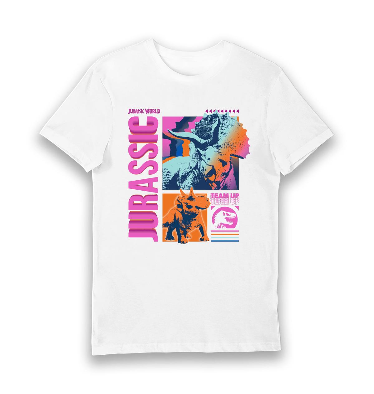 White Printed T-shirt Front