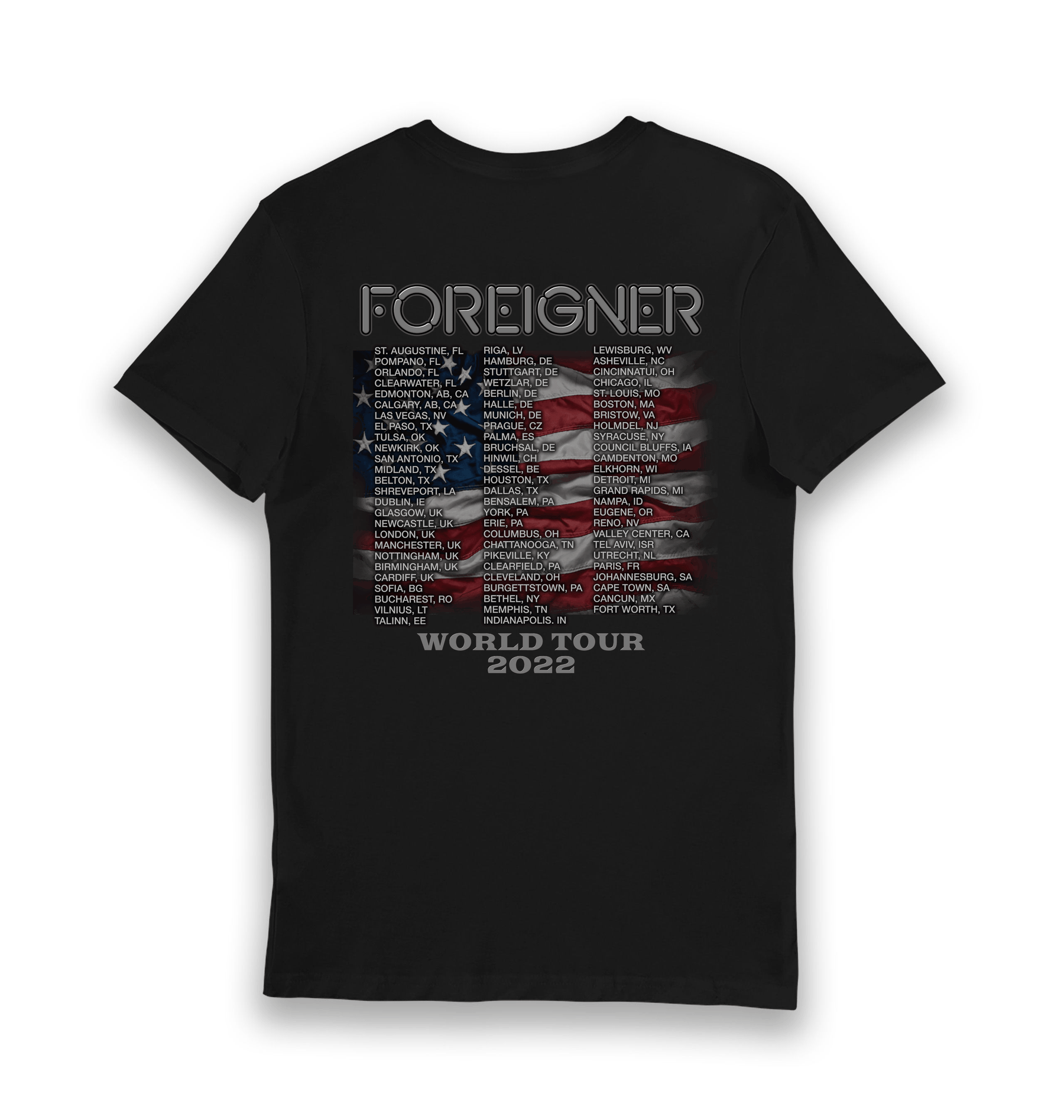 Black Printed T-shirt Back