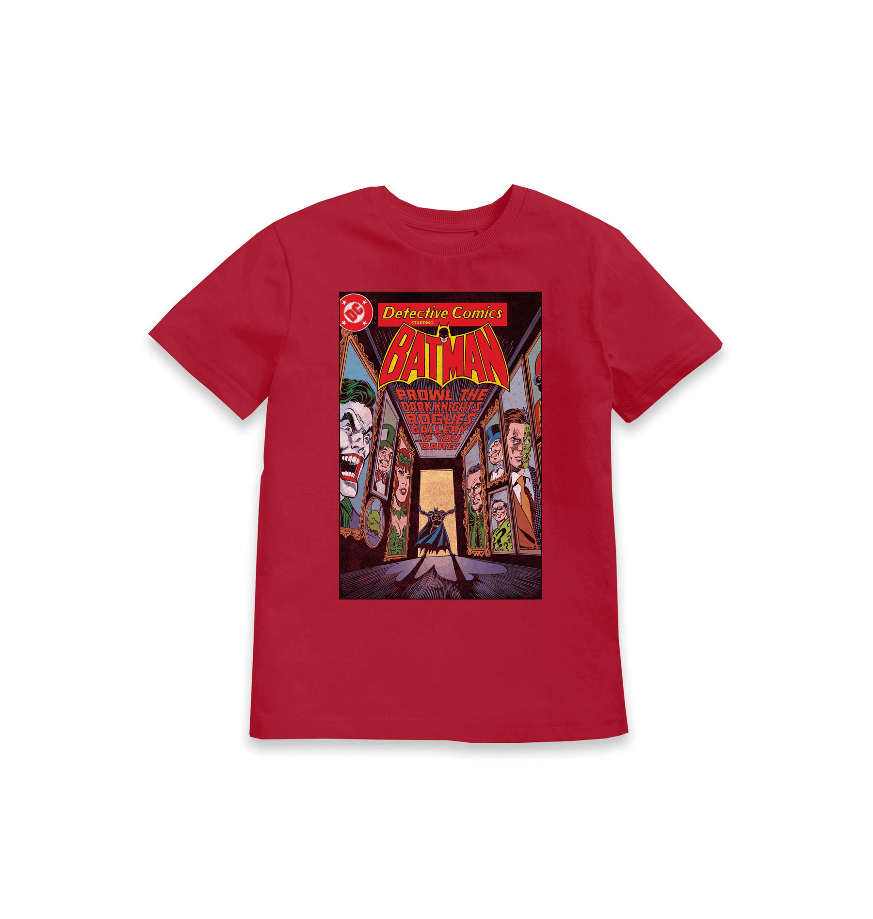 Red Printed Kids T-Shirt Front
