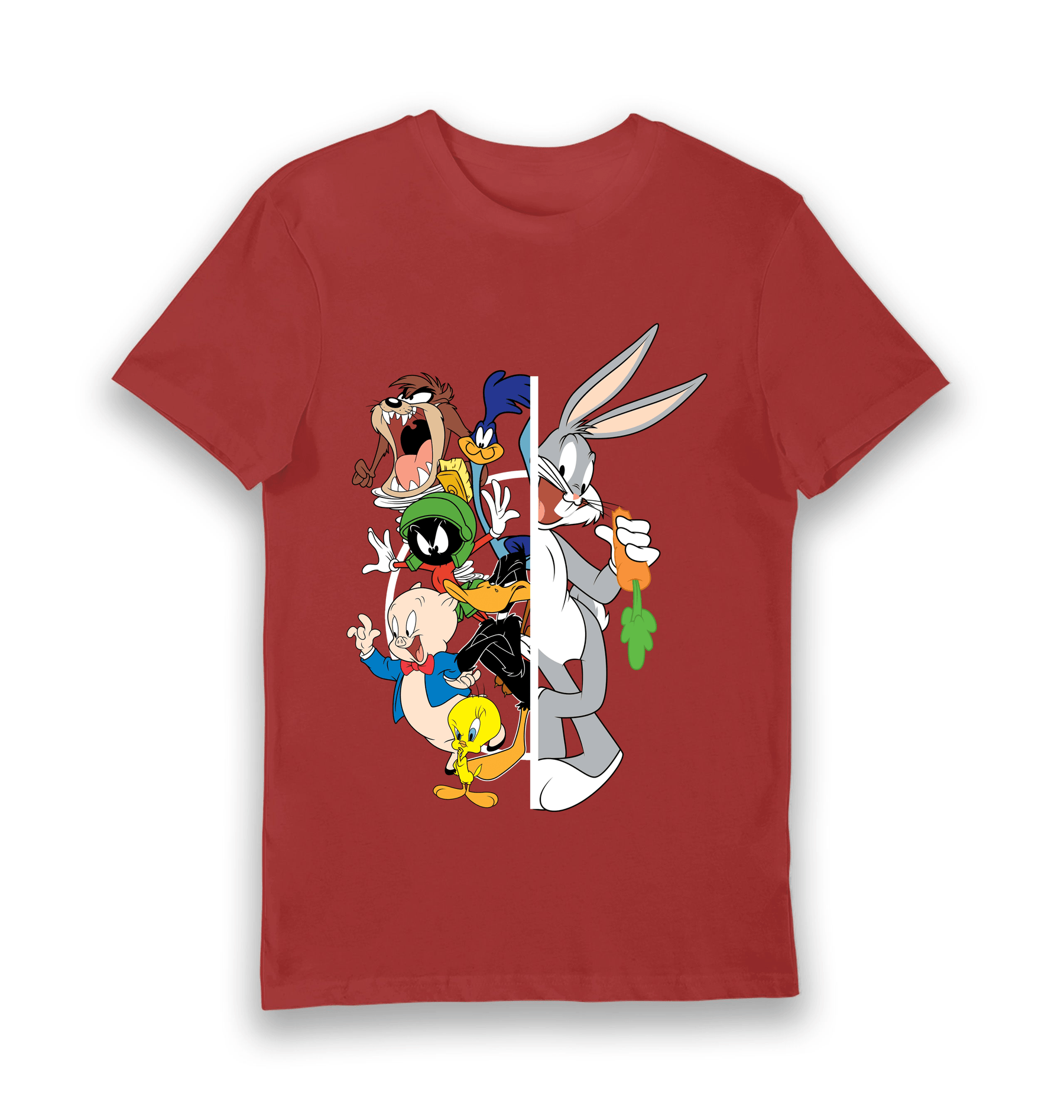 Red Printed T-shirt Front