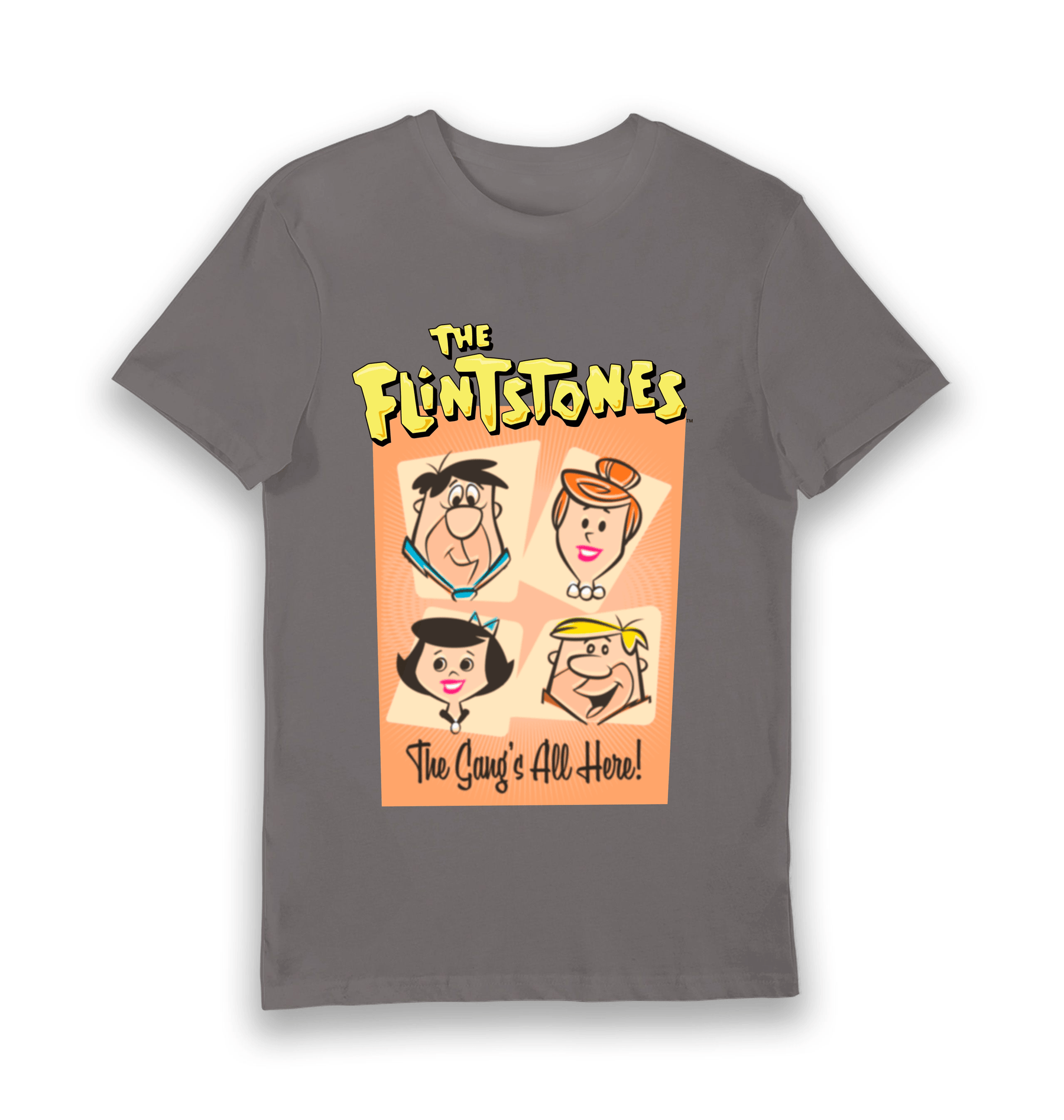 Charcoal Printed T-shirt Front