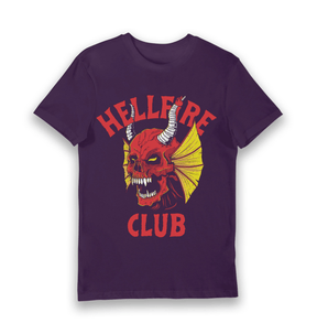 Purple Printed T-shirt Front