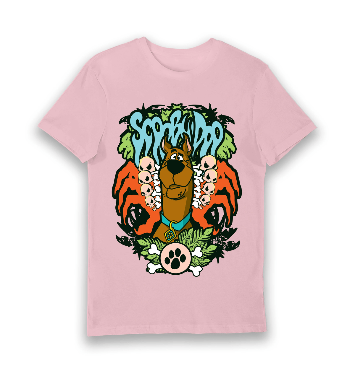 Pink Printed T-shirt Front