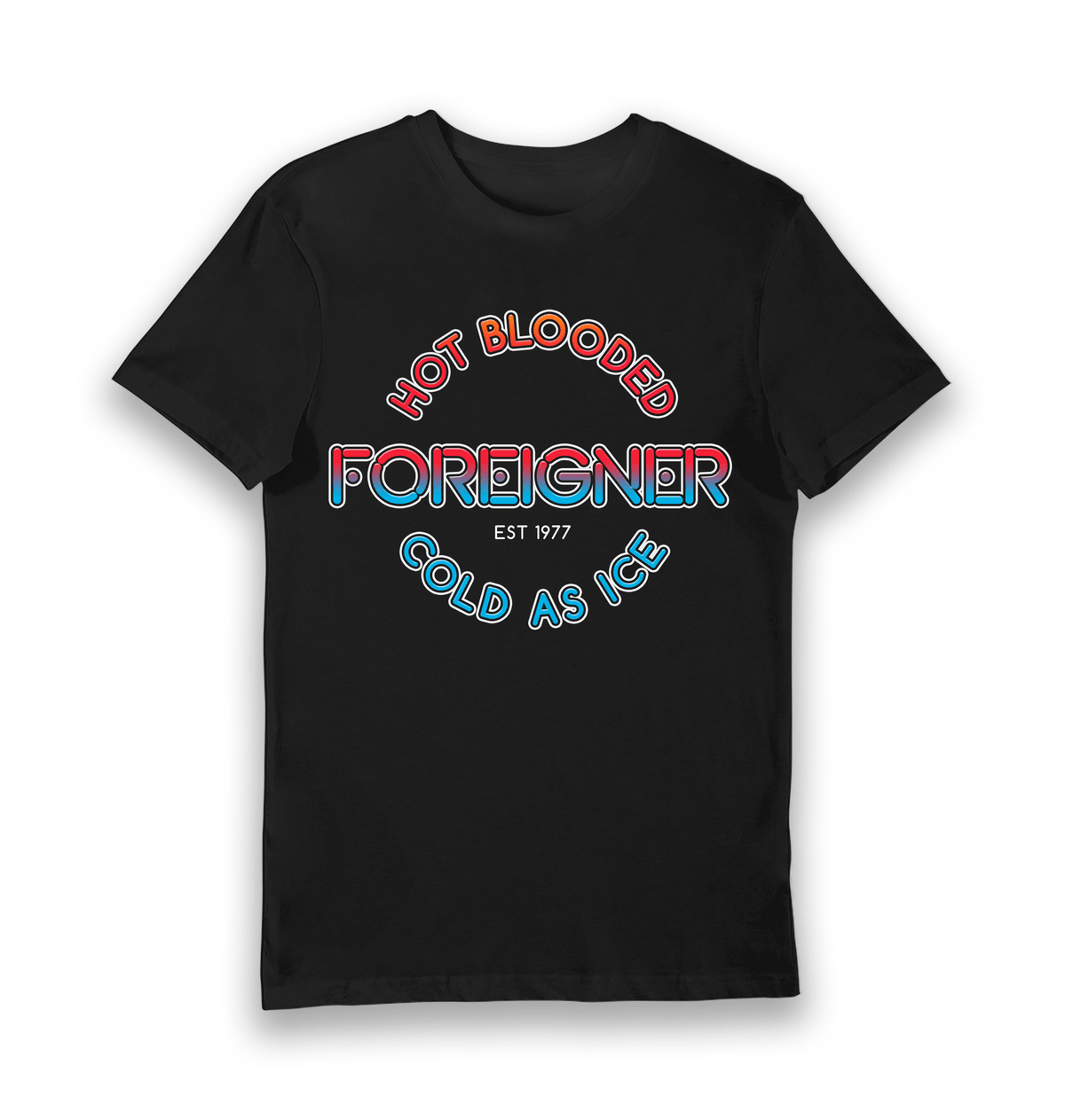 Black Printed T-shirt Front