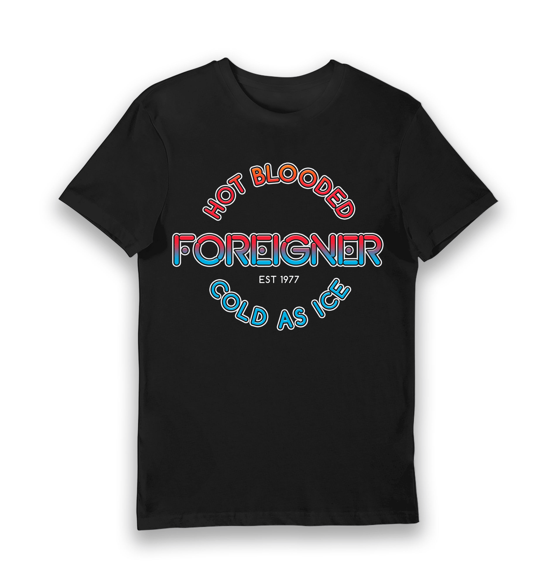Black Printed T-shirt Front