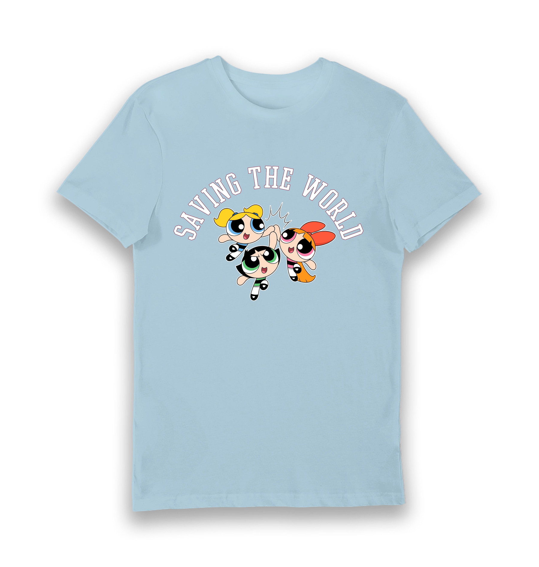 Light Blue Printed T-shirt Front