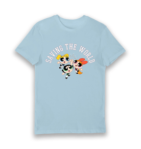 Light Blue Printed T-shirt Front
