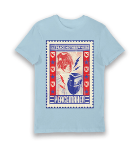 Light Blue Printed T-shirt Front