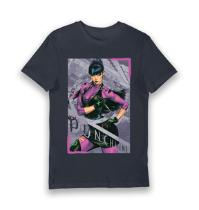 Navy Printed T-shirt Front