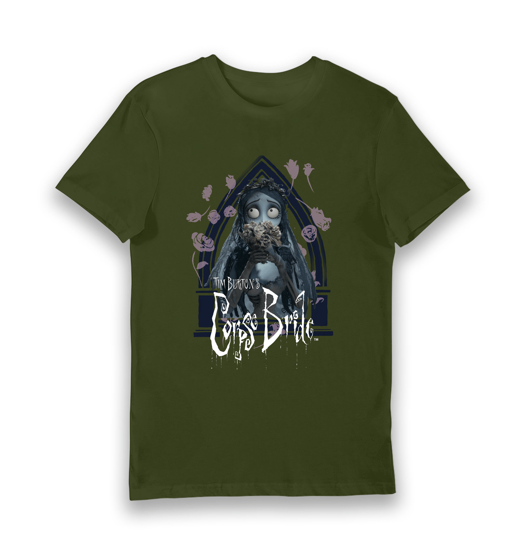 Forest Green Printed T-shirt Front