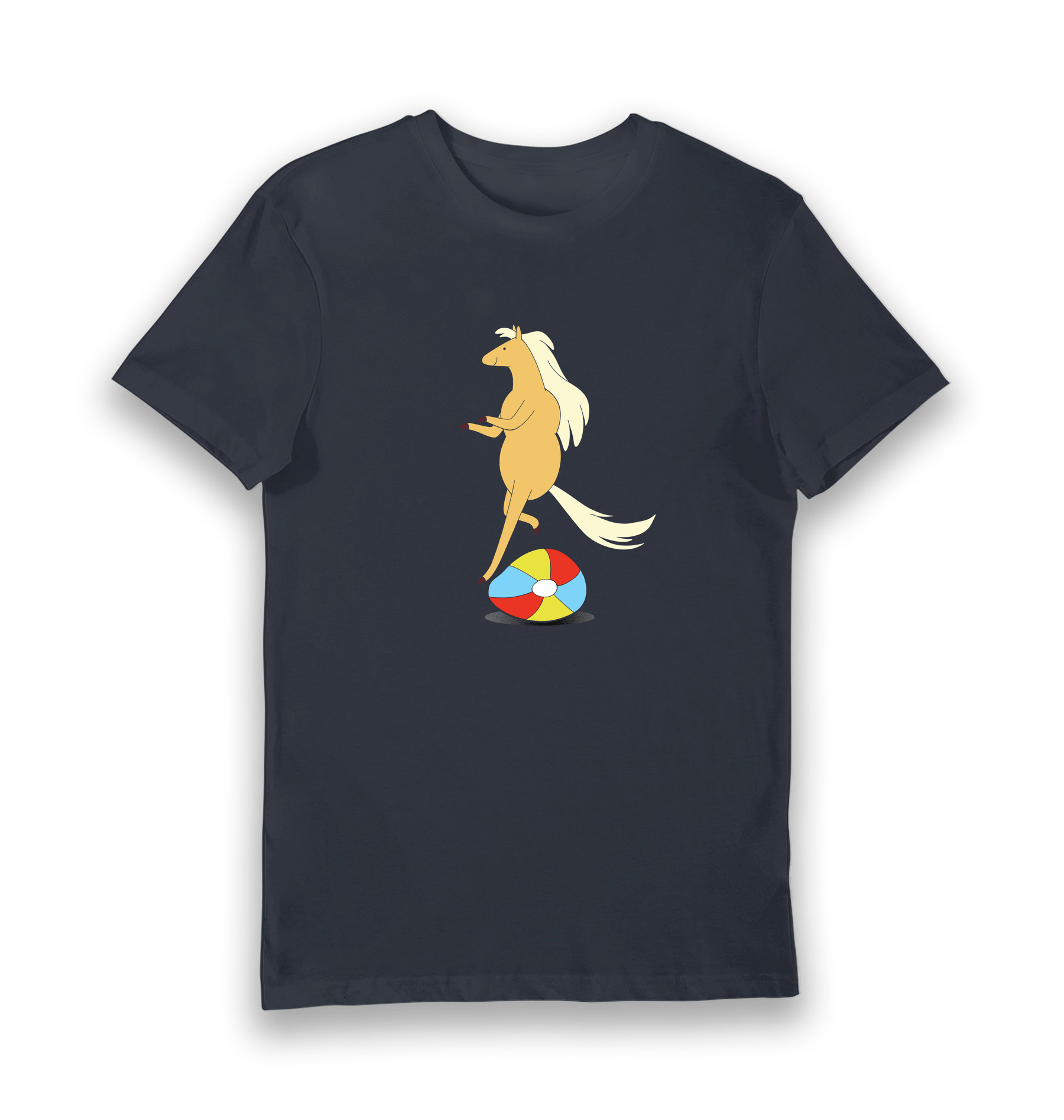 Navy Printed T-shirt Front
