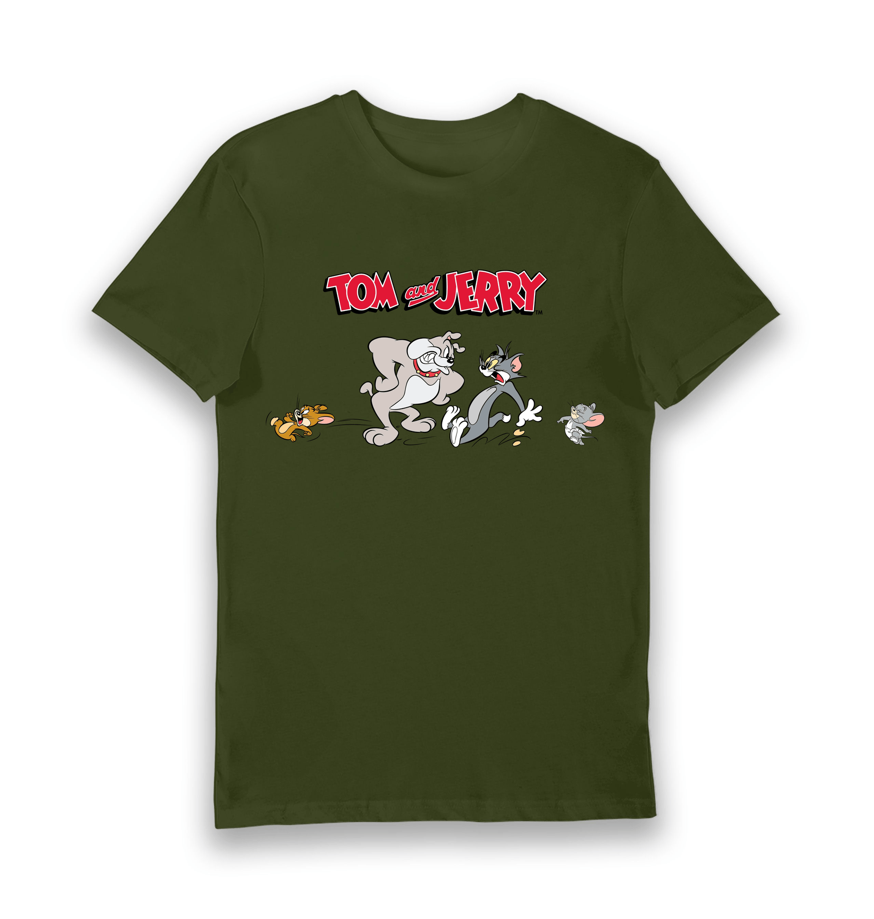 Forest Green Printed T-shirt Front