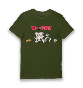 Forest Green Printed T-shirt Front